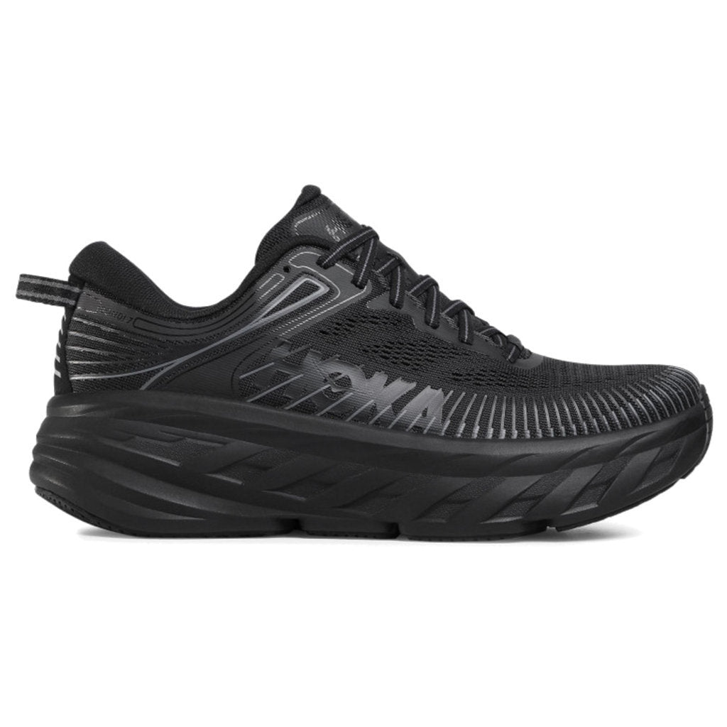 Hoka One One Bondi 7 Mesh Men's Low-Top Road Running Trainers#color_black