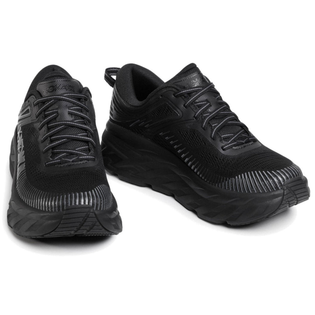 Hoka One One Bondi 7 Mesh Men's Low-Top Road Running Trainers#color_black