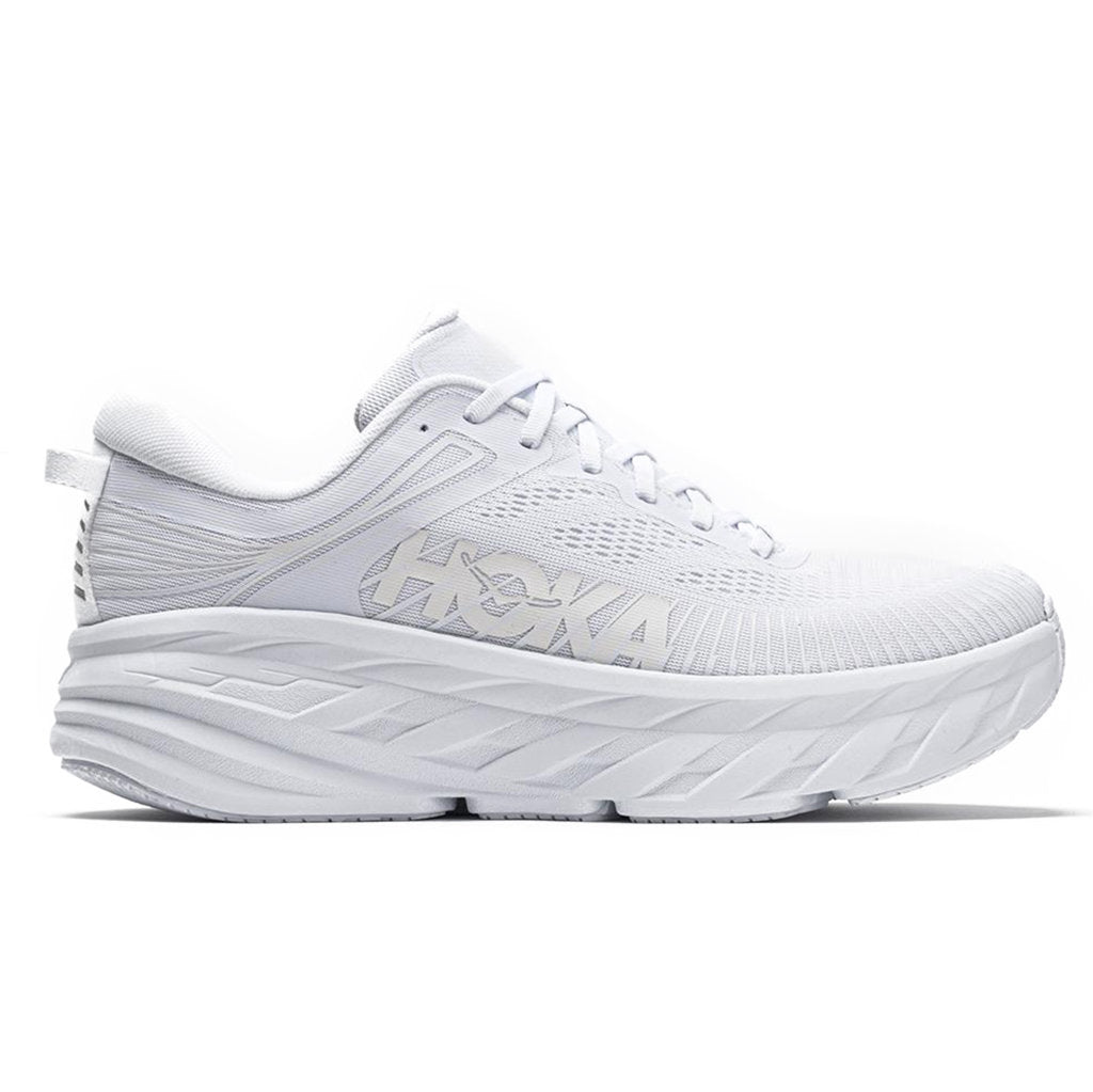 Hoka Bondi 7 Mesh Men's Running Shoes#color_white