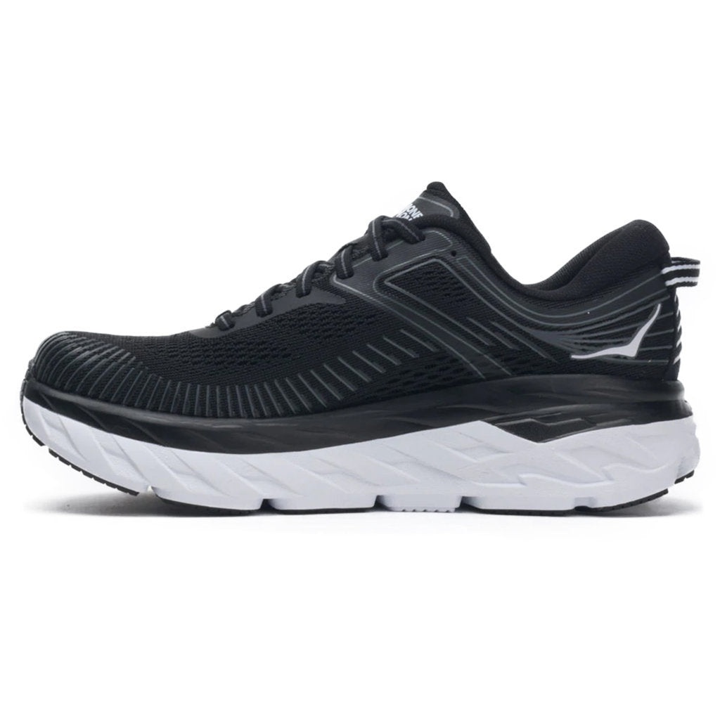 Hoka One One Bondi 7 Mesh Men's Low-Top Road Running Trainers#color_black white