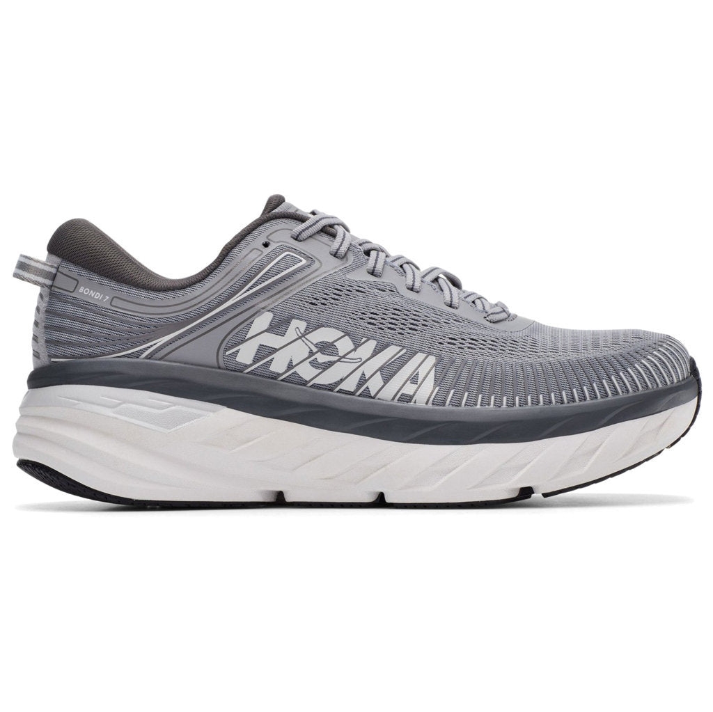 Hoka One One Bondi 7 Mesh Men's Low-Top Road Running Trainers#color_wild dove dark shadow