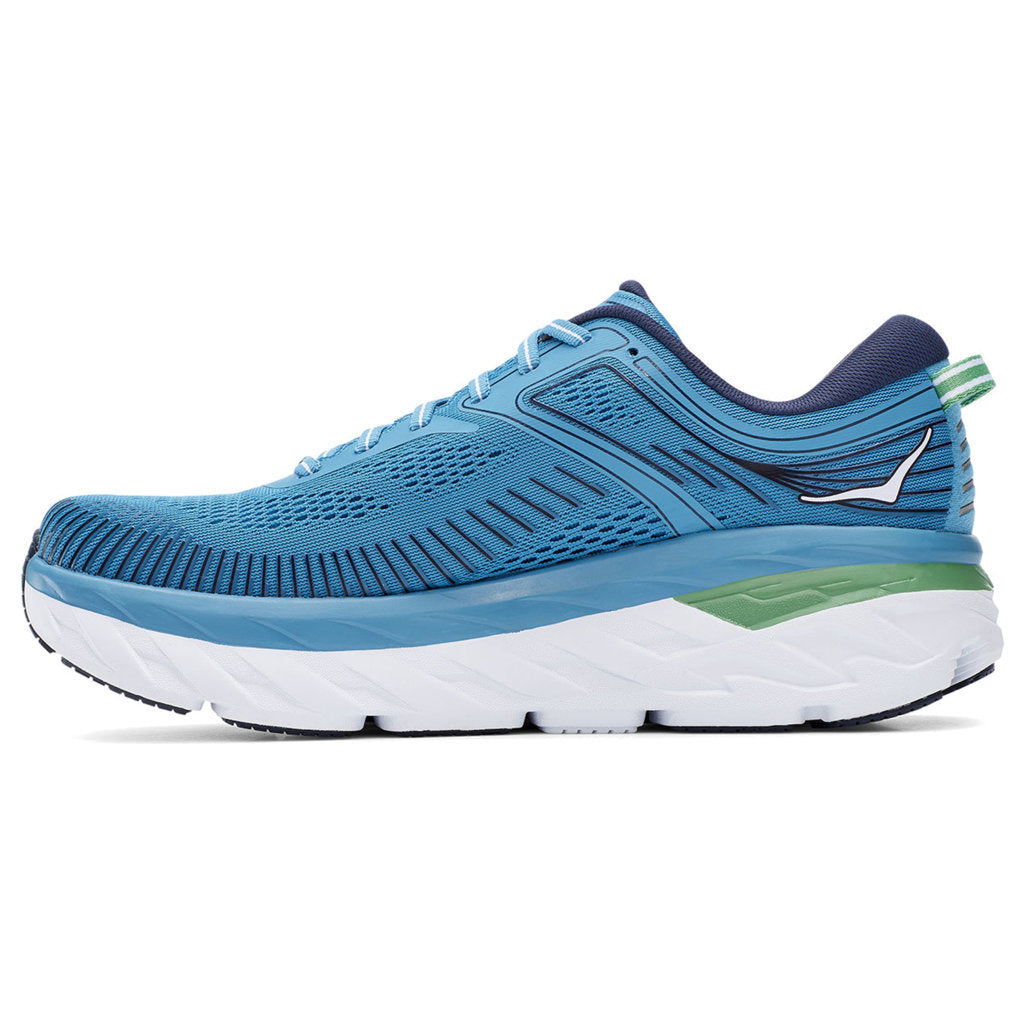 Hoka One One Bondi 7 Mesh Men's Low-Top Road Running Trainers#color_blue moon moonlit ocean