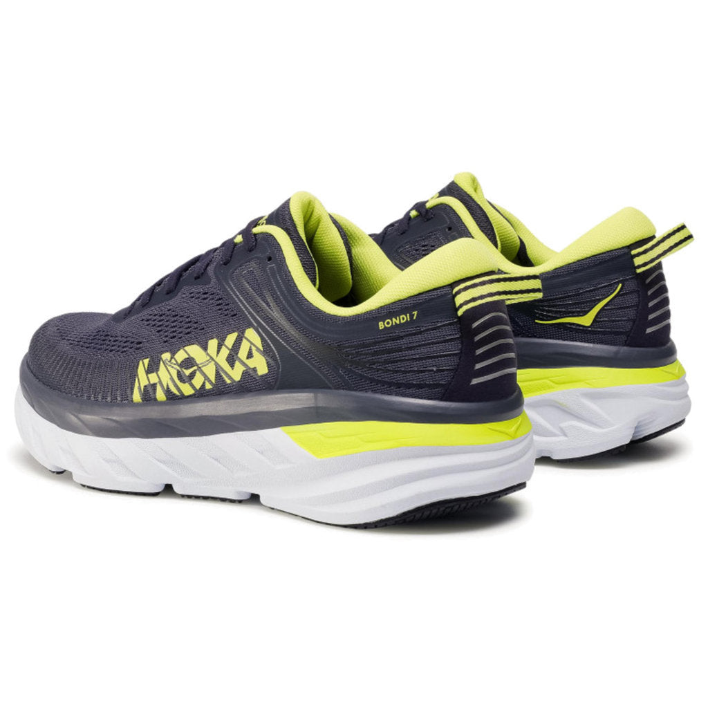 Hoka Bondi 7 Mesh Men's Running Shoes#color_odyssey grey deep well