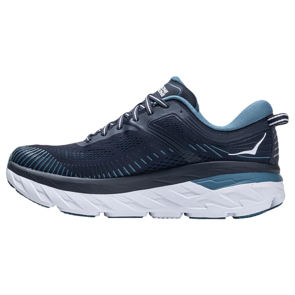 Hoka One One Bondi 7 Mesh Men's Low-Top Road Running Trainers#color_ombre blue provincial blue