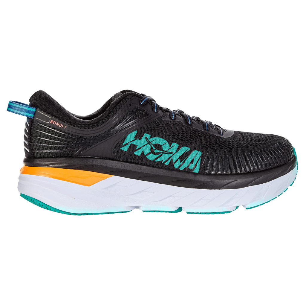 Hoka One One Bondi 7 Mesh Men's Low-Top Road Running Trainers#color_black atlantis