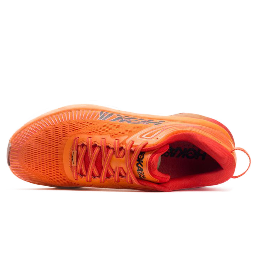 Hoka Bondi 7 Mesh Men's Running Shoes#color_persimmon orange fiesta