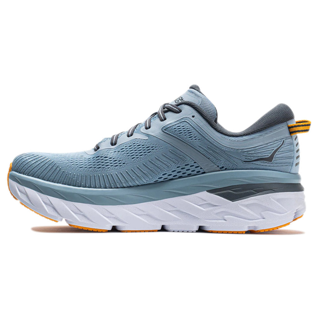 Hoka Bondi 7 Mesh Men's Running Shoes#color_blue fog castlerock