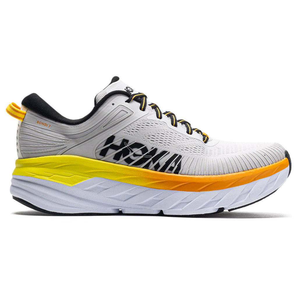 Hoka Bondi 7 Mesh Men's Running Shoes#color_nimbus cloud radiant yellow