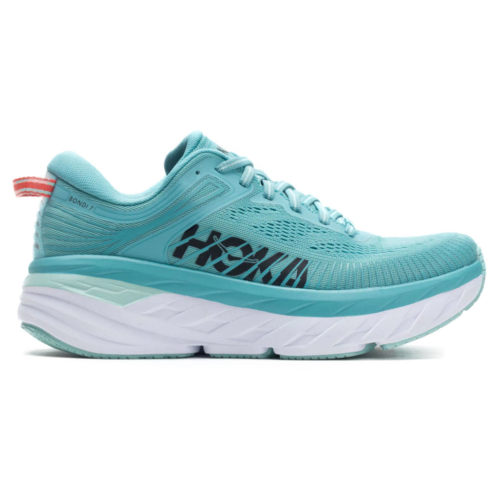 Hoka One One Bondi 7 Mesh Women's Low-Top Road Running Trainers#color_aquarelle eggshell blue