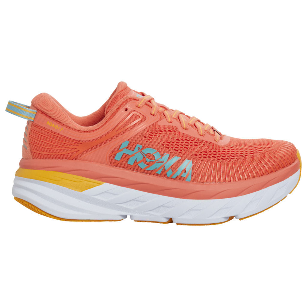 Hoka One One Bondi 7 Mesh Women's Low-Top Road Running Trainers#color_camelia coastal