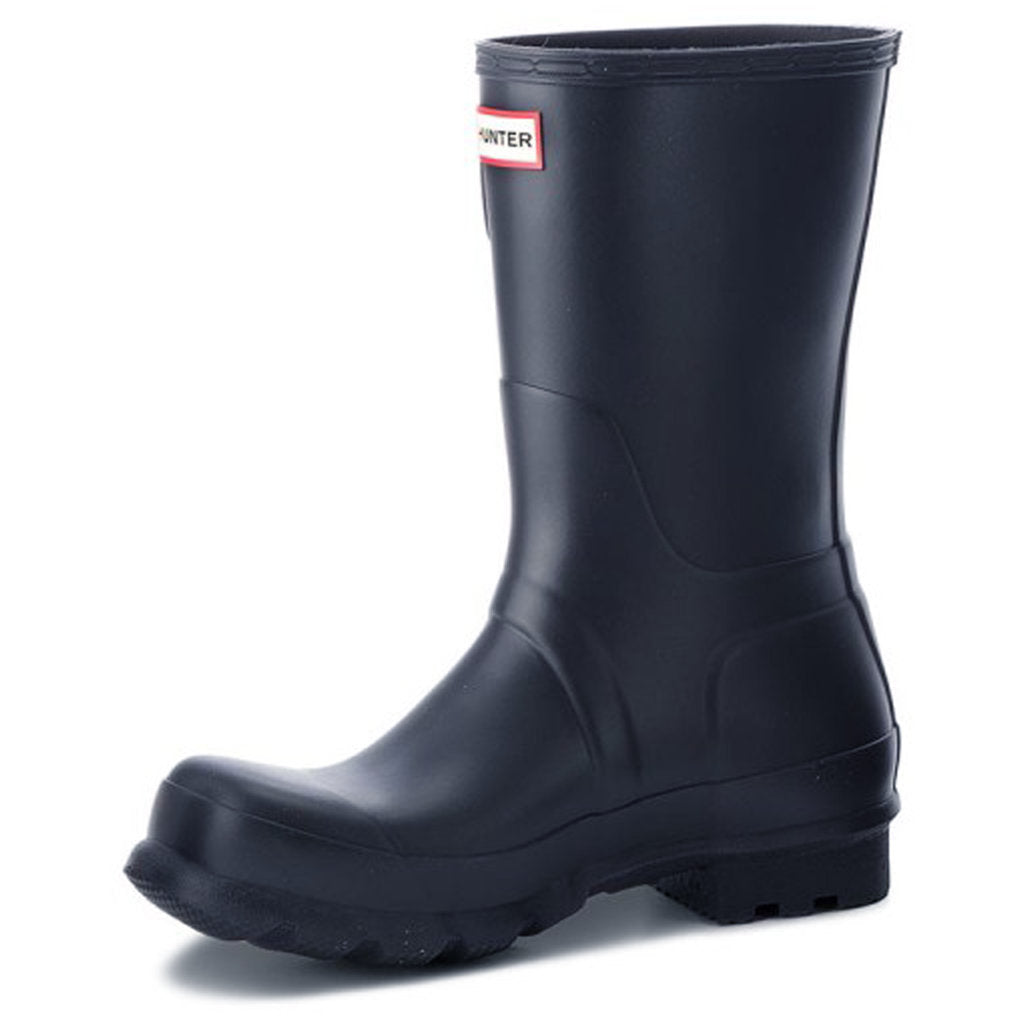 Hunter Original Short Rubber Mens Boots#color_navy