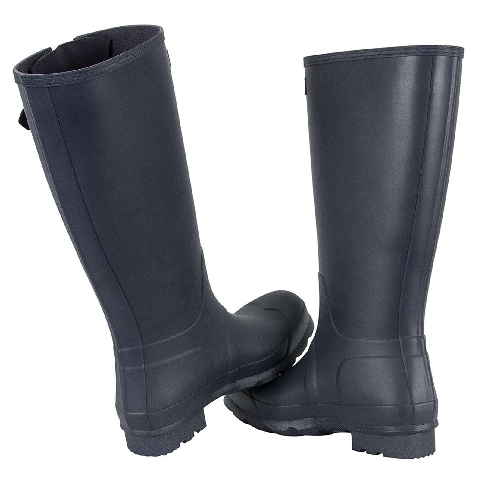 Hunter Original Side Adjustable Rubber Men's Tall Wellington Boots#color_navy