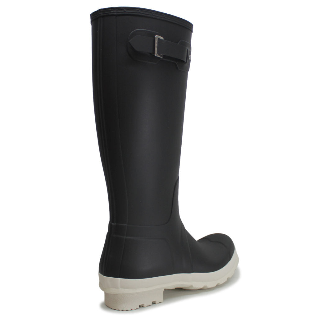 Hunter Original Tall Rubber Mens Boots#color_black white willow