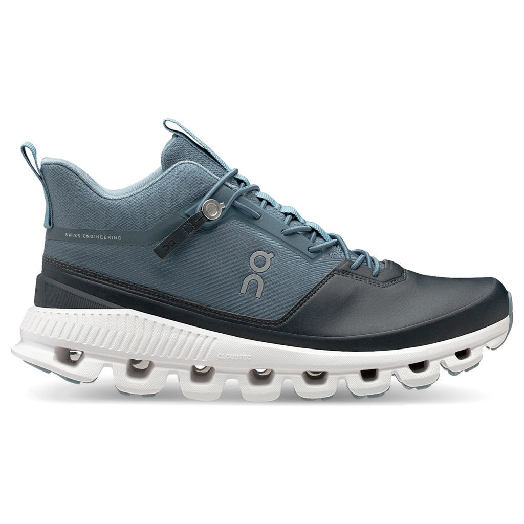 On Cloud Hi Waterproof Mesh Women's Running Shoes#color_dust navy