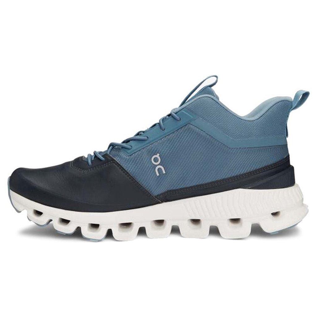 On Cloud Hi Waterproof Mesh Women's Running Shoes#color_dust navy