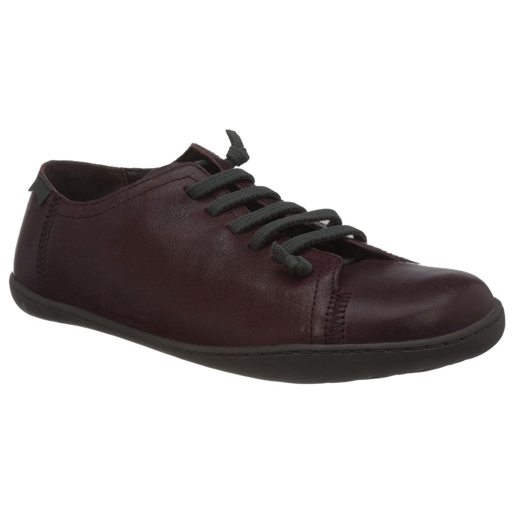 Camper Peu Calfskin Leather Men's Barefoot Trainers#color_burgundy