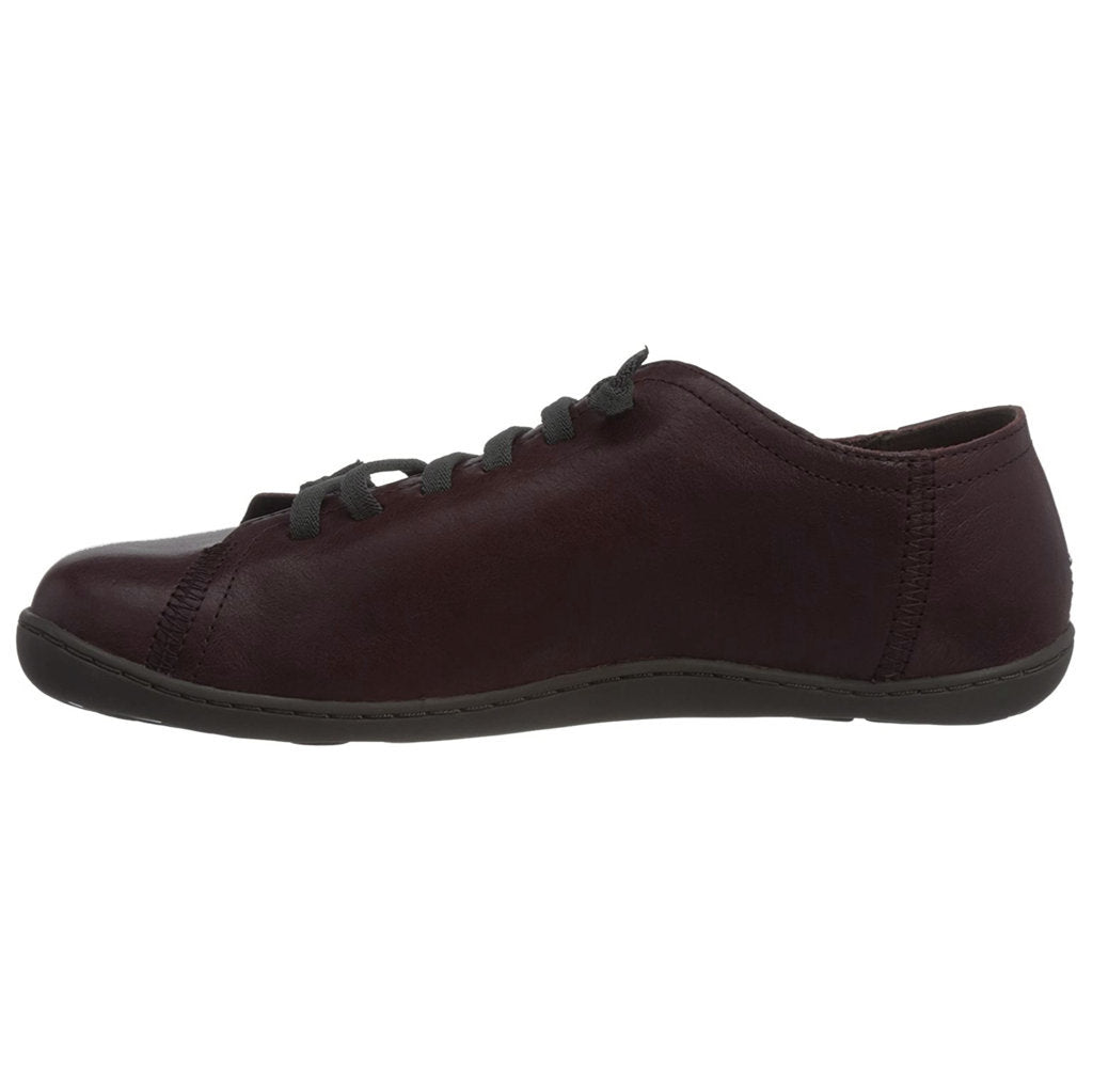 Camper Peu Calfskin Leather Men's Barefoot Trainers#color_burgundy