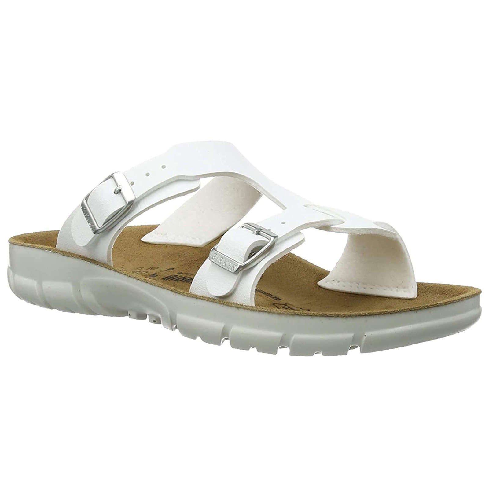 Birkenstock Sofia Birko-Flor Unisex Sandals#color_white