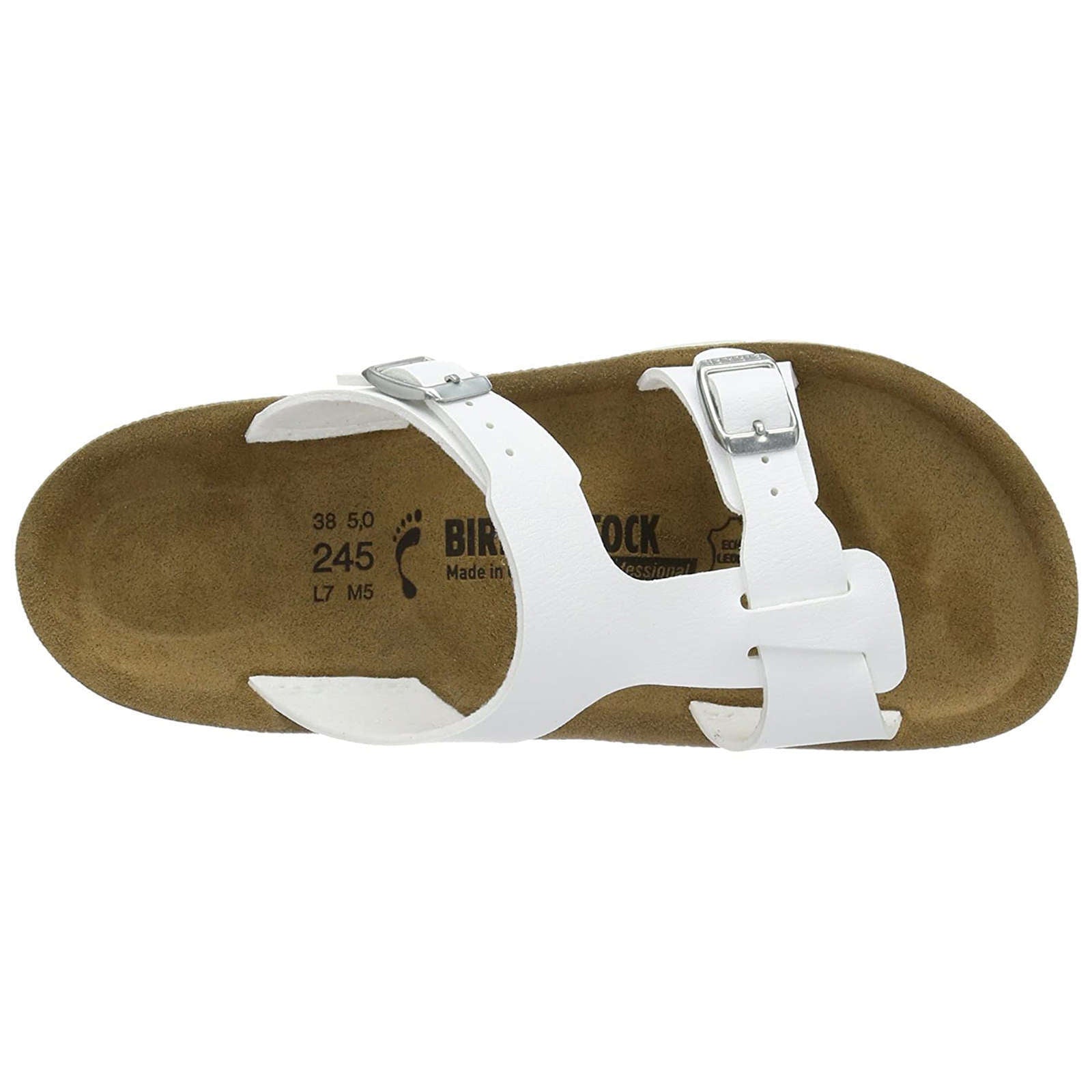 Birkenstock Sofia Birko-Flor Unisex Sandals#color_white