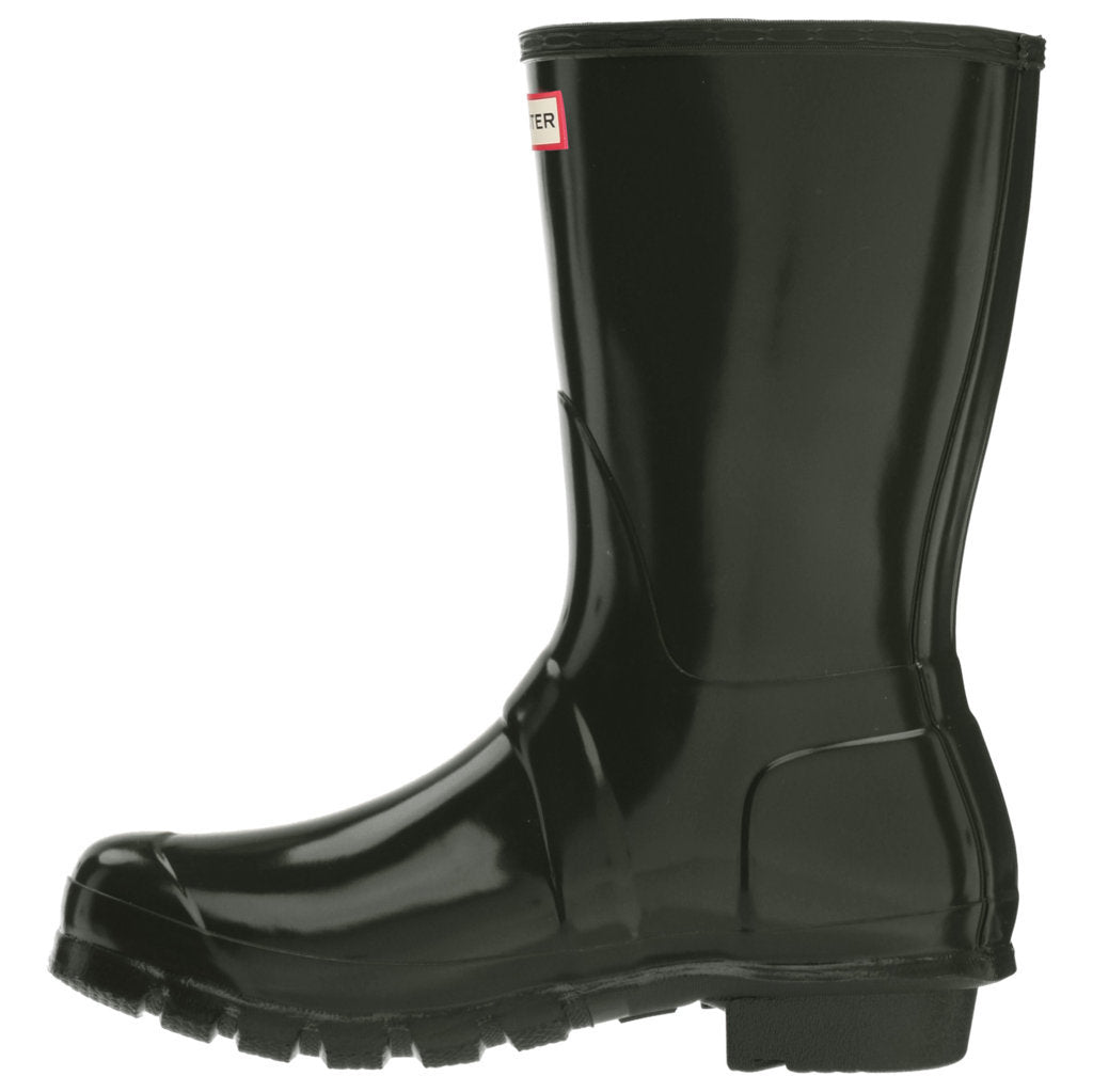 Hunter Original Gloss Rubber Women's Short Wellington Boots#color_dark olive