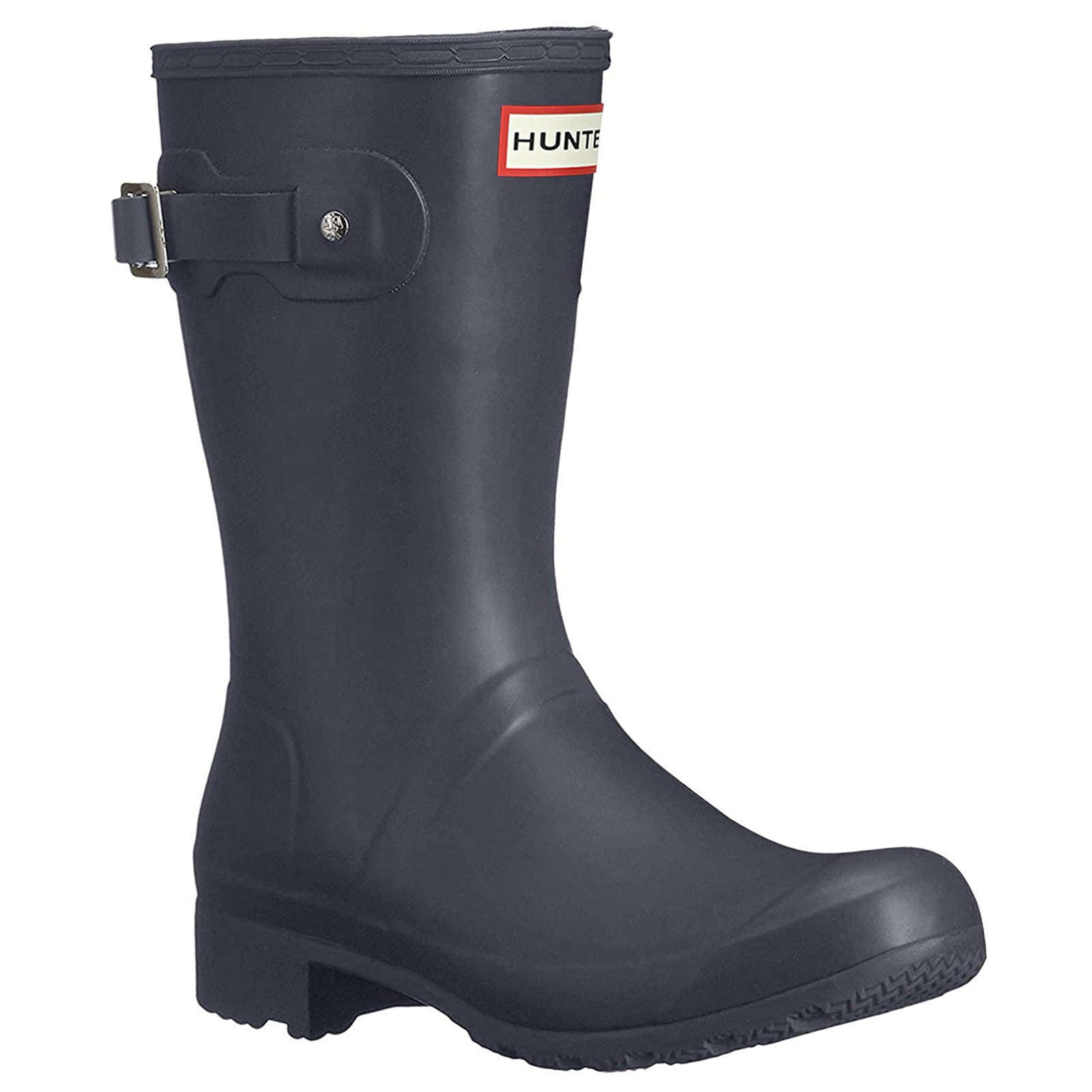 Hunter Original Tour Foldable Rubber Women's Short Wellington Boots#color_navy