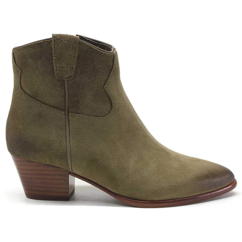 Ash Houston Suede Leather Women's Heeled Ankle Boots#color_dune