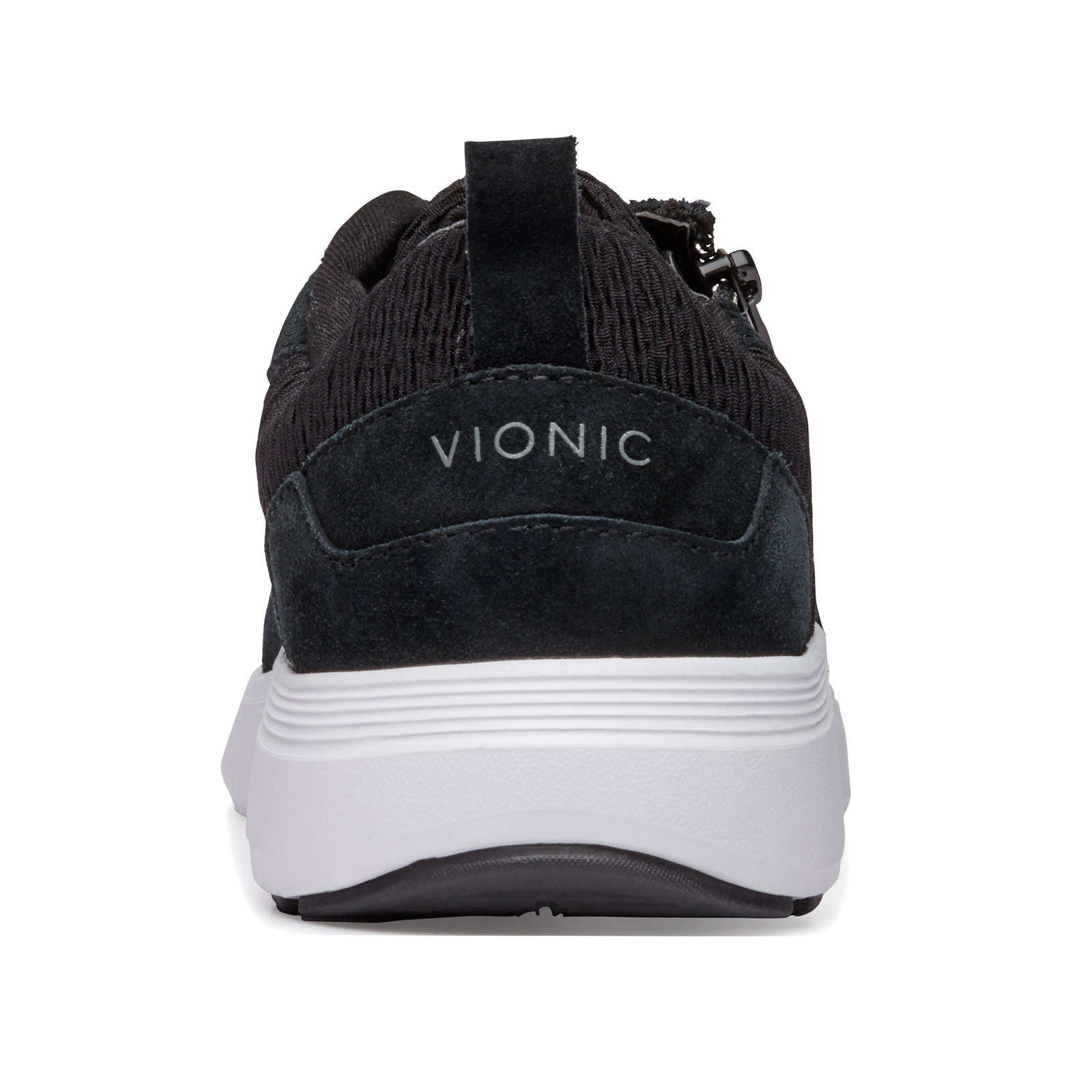 Vionic Delmar Remi Suede Textile Womens Trainers#color_black