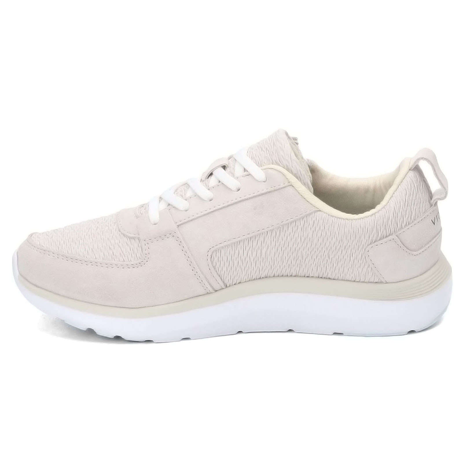 Vionic Delmar Remi Suede Textile Womens Trainers#color_cream