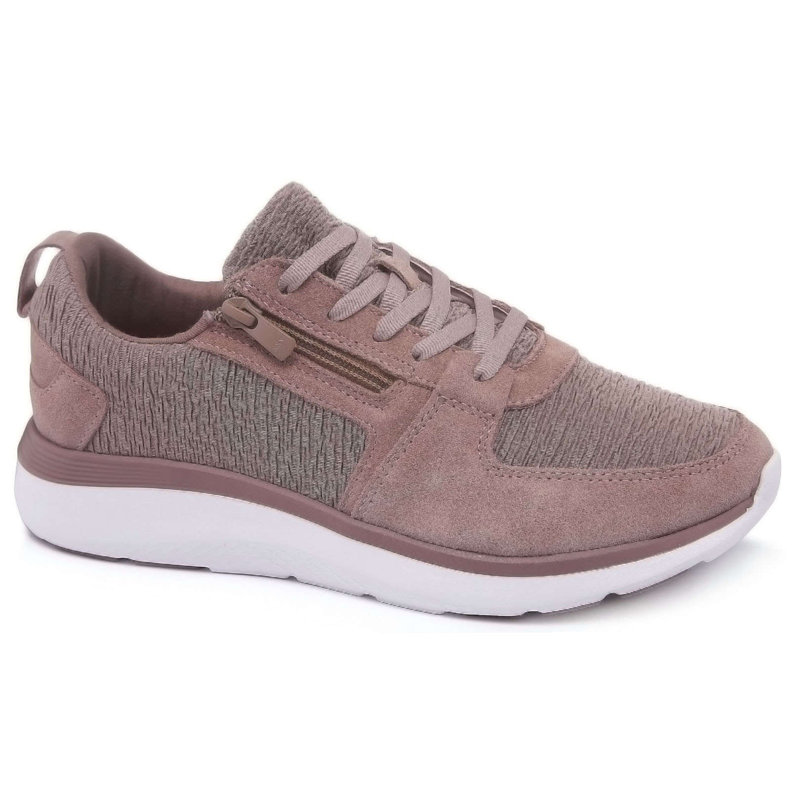 Vionic Delmar Remi Suede Textile Womens Trainers#color_blush