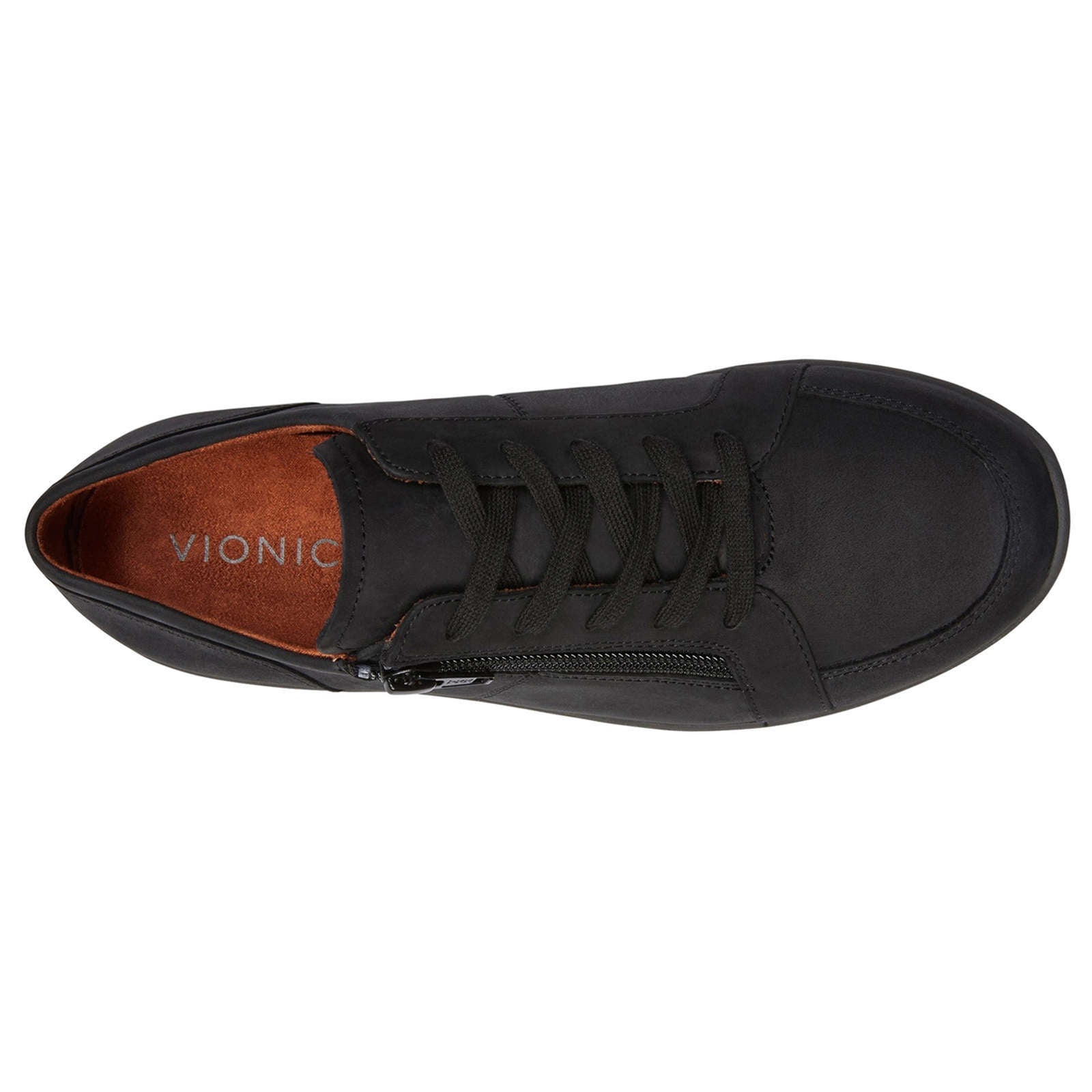 Vionic Magnolia Abigail Nubuck Womens Trainers#color_black