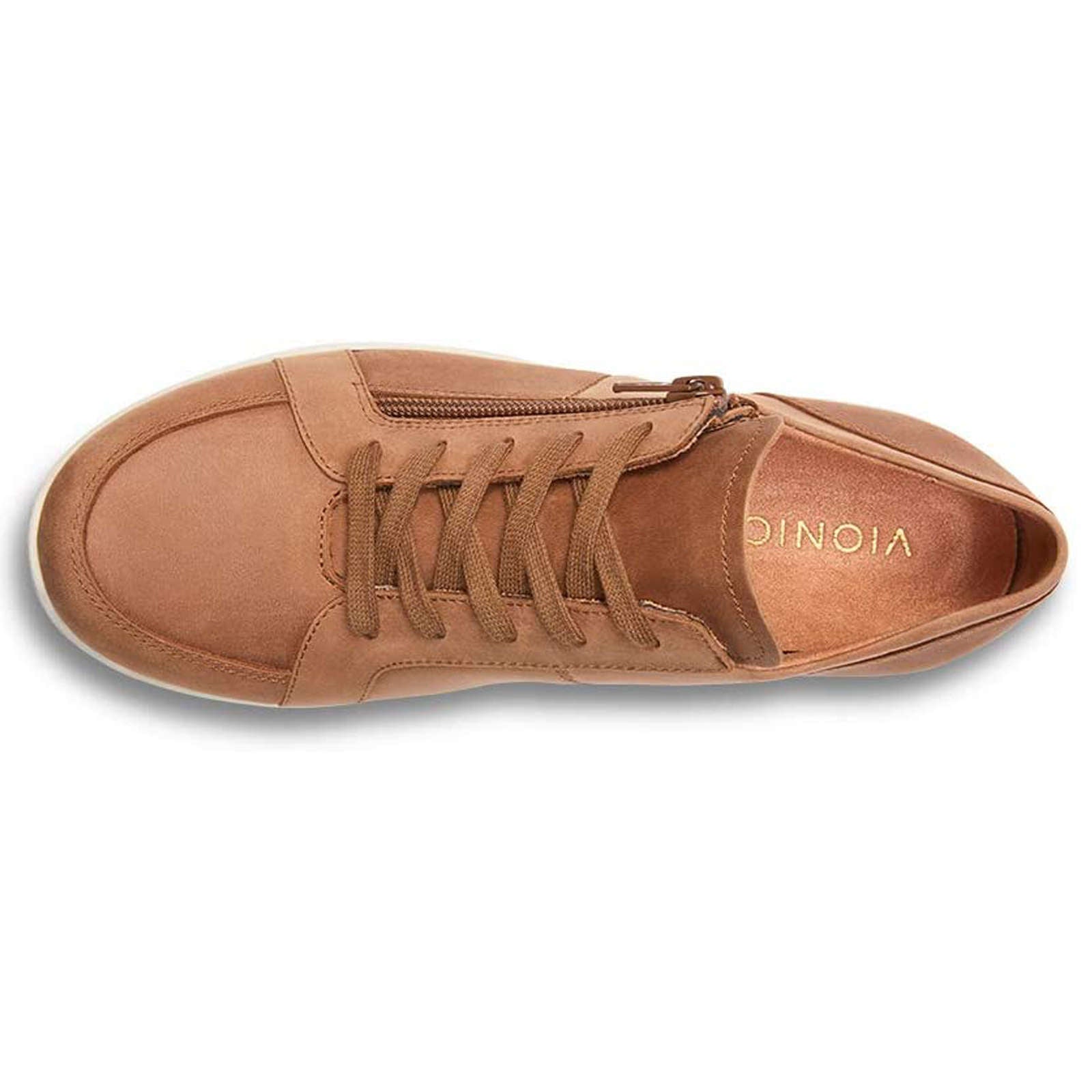 Vionic Magnolia Abigail Nubuck Womens Trainers#color_wheat