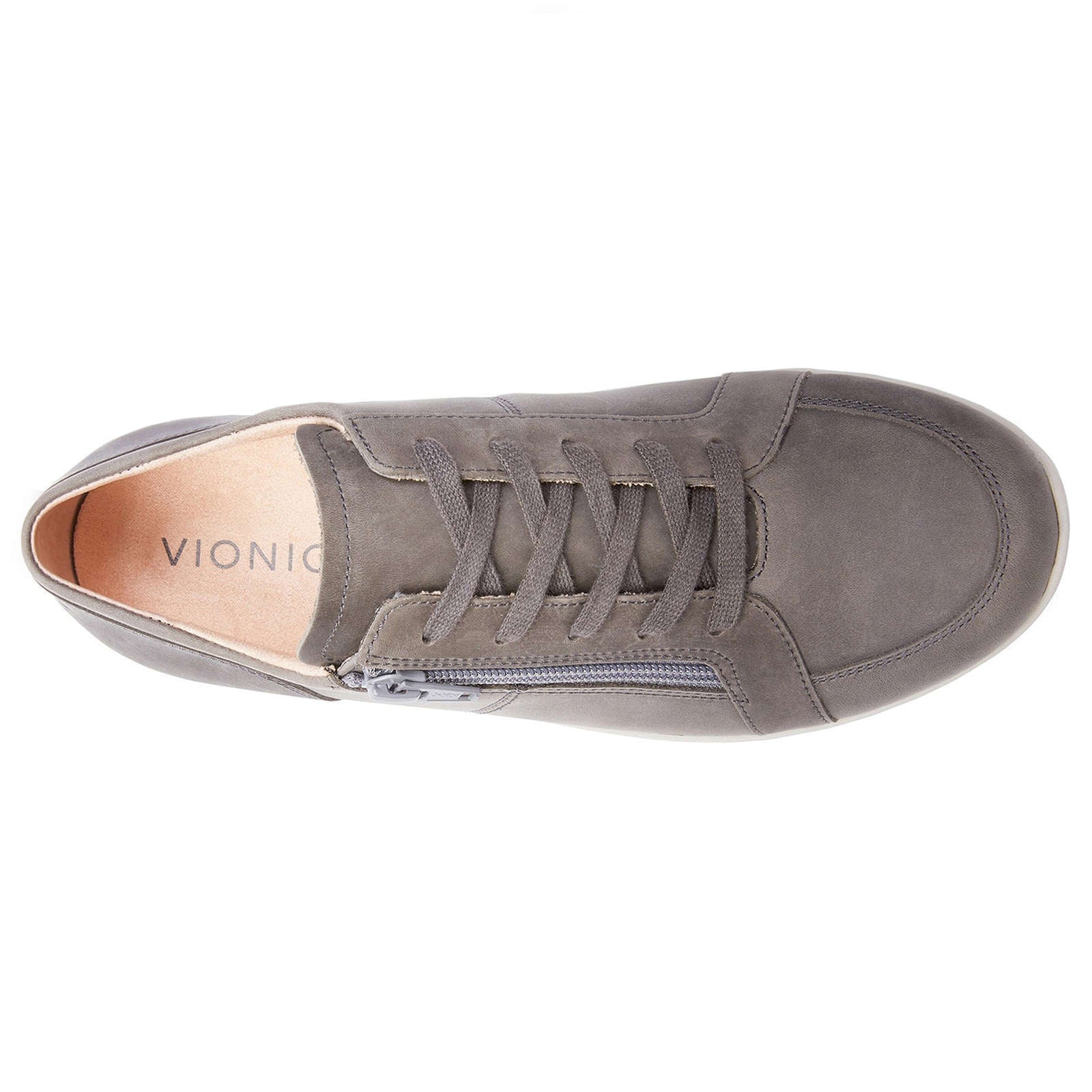 Vionic Magnolia Abigail Nubuck Womens Trainers#color_slate grey