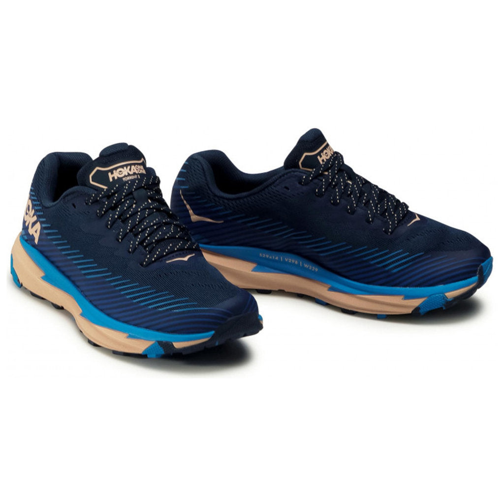 Hoka One One Torrent 2 Mesh Women's Low-Top Trail Trainers#color_indigo bunting bleached apricot