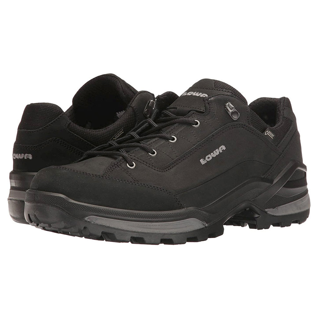 Lowa Renegade GTX Lo Nubuck Leather Men's Hiking Shoes#color_black graphite