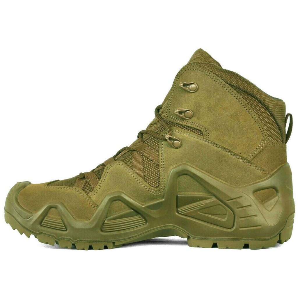 Lowa Zephyr GTX Mid TF Suede Leather Men's Tactical Combat Boots#color_coyote op