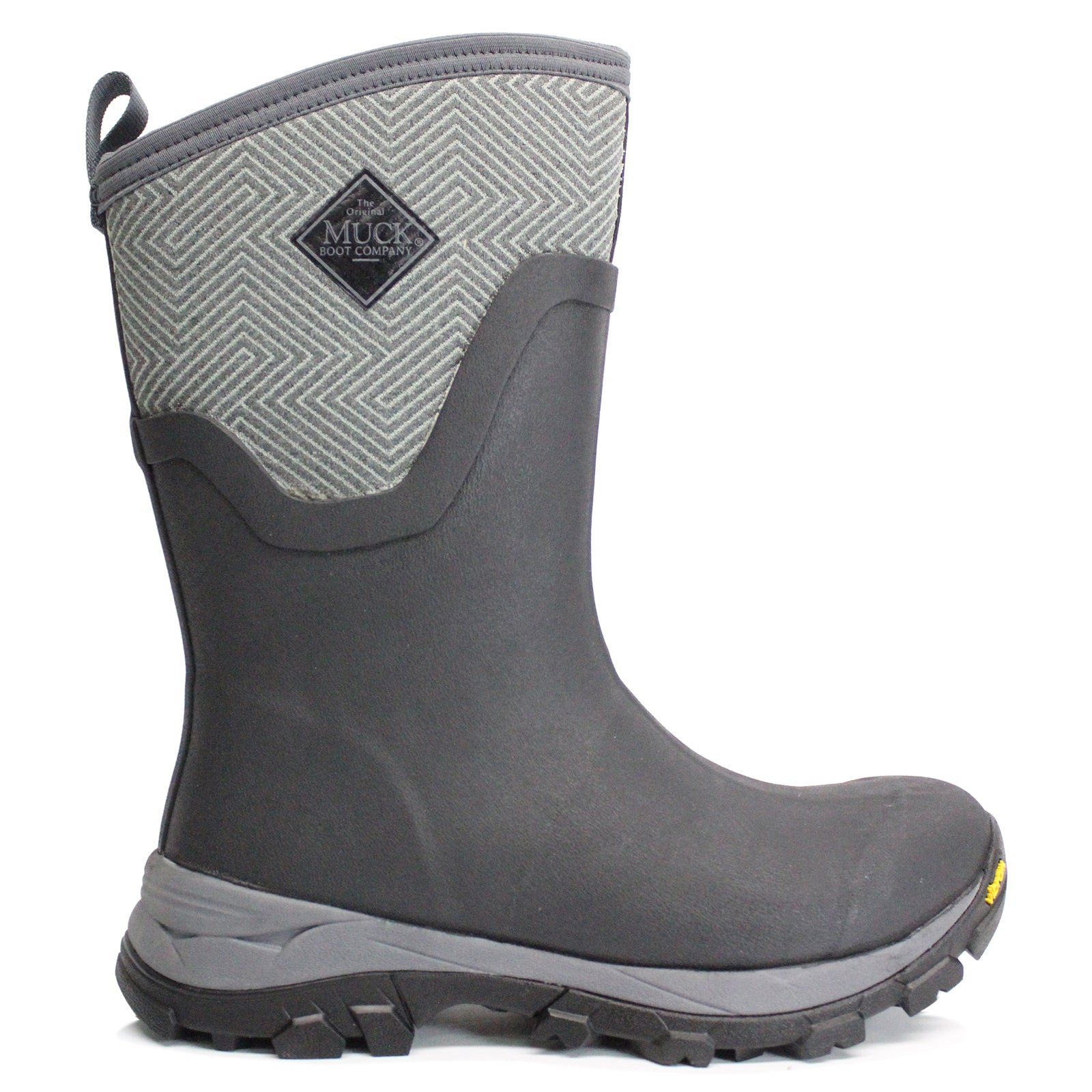 Muck Boot Arctic Ice Vibram Arctic Grip All Terrain Waterproof Women's Boots#color_black gray geometric