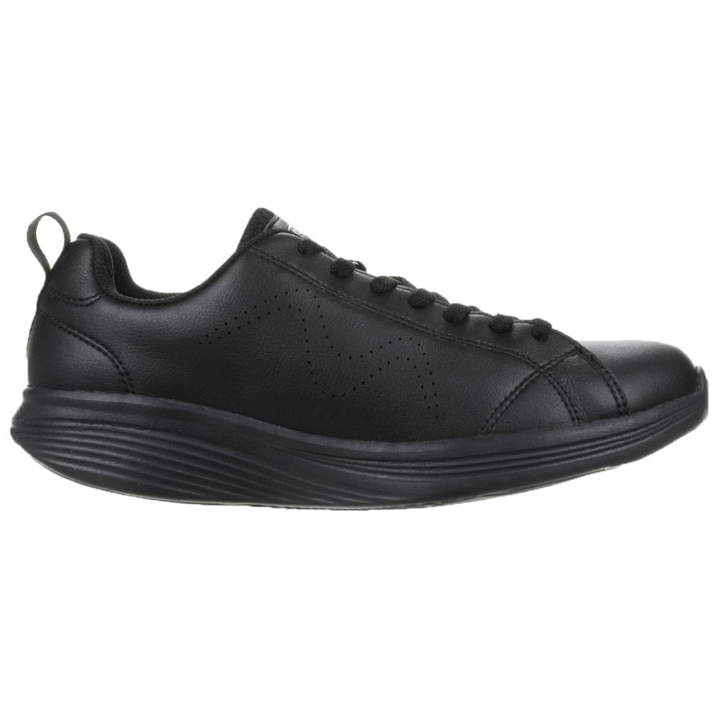 MBT Ren PU Leather Men's Low-Top Trainers#color_black