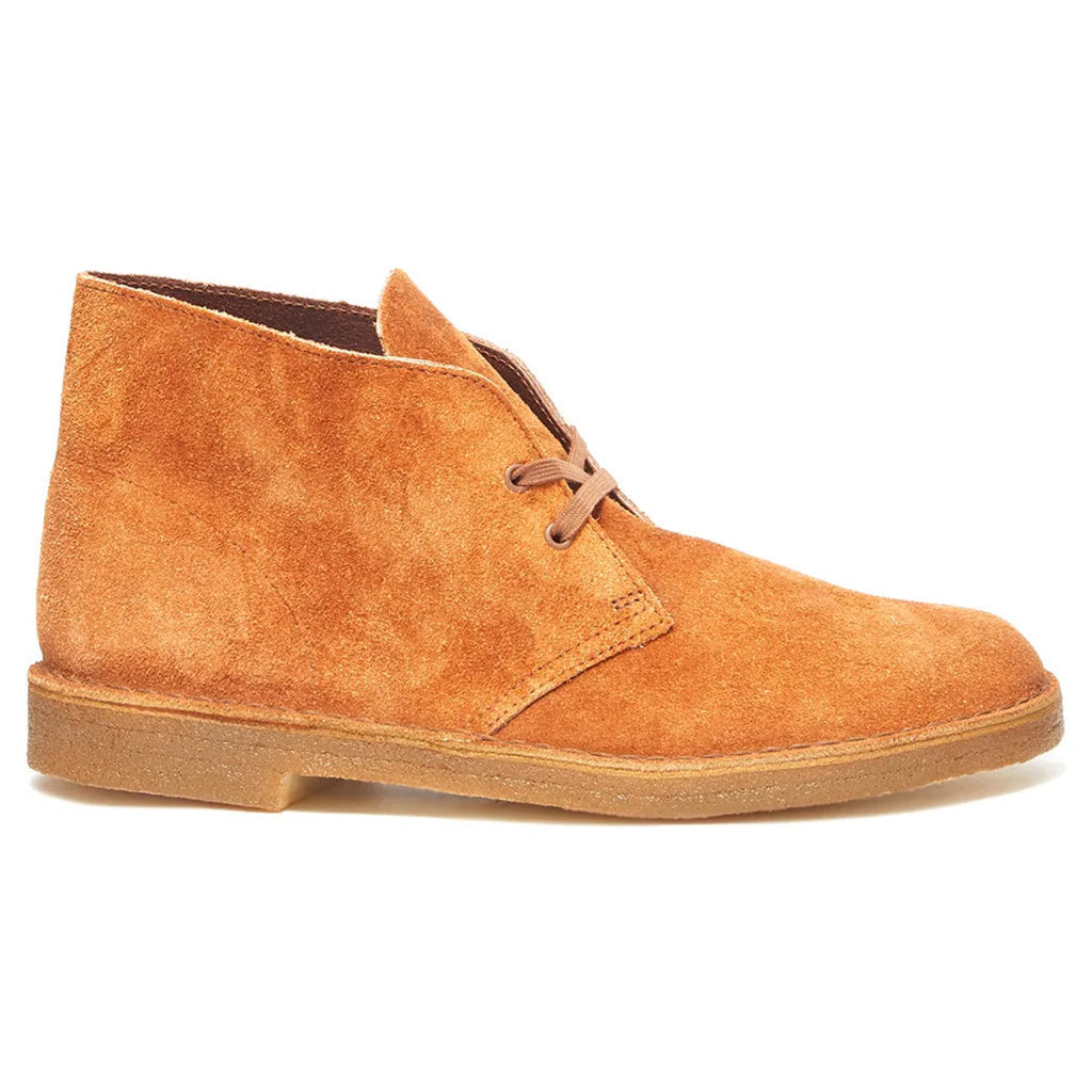 Clarks Originals Desert Boot Suede Leather Men's Boots#color_ginger hairy