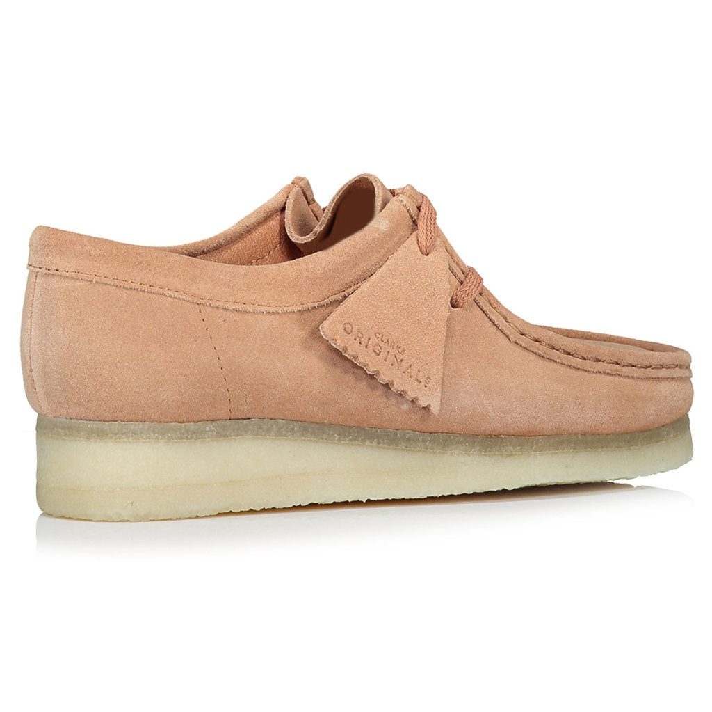 Clarks Originals Wallabee Suede Leather Womens Shoes#color_sandstone