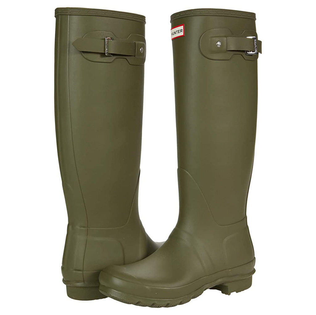 Hunter Original Tall Rubber Womens Boots#color_olive green