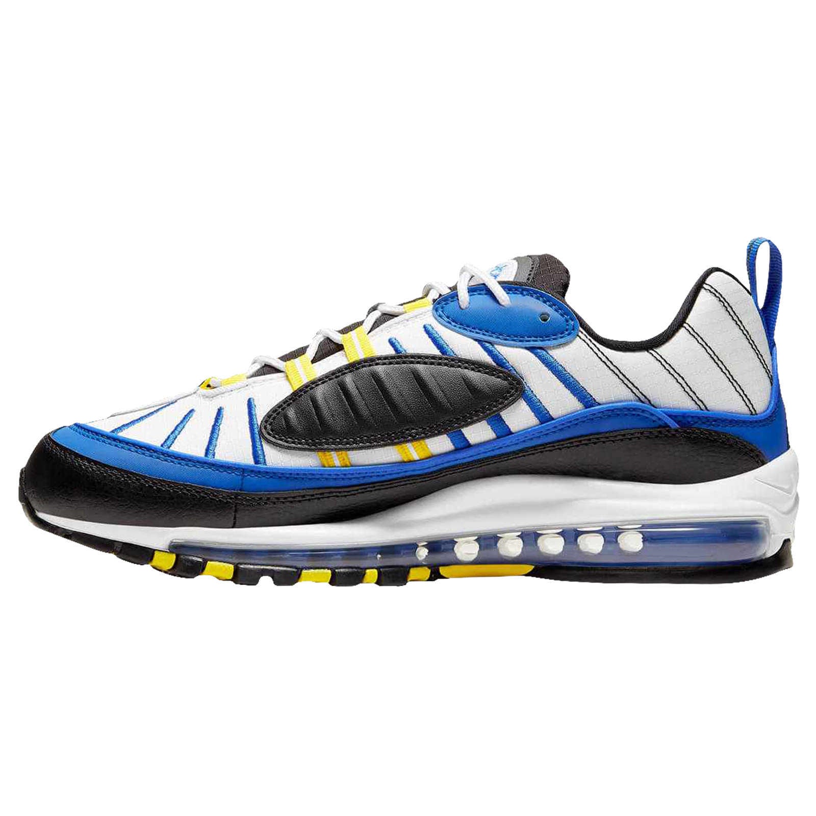 Nike Air Max 98 Synthetic Textile Men's Low-Top Trainers#color_racer blue white black