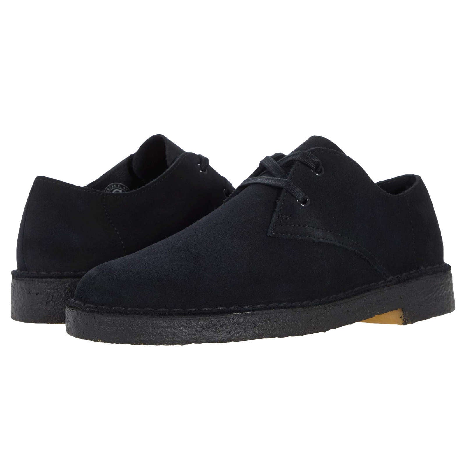 Clarks Originals Desert Khan Suede Leather Men's Shoes#color_black