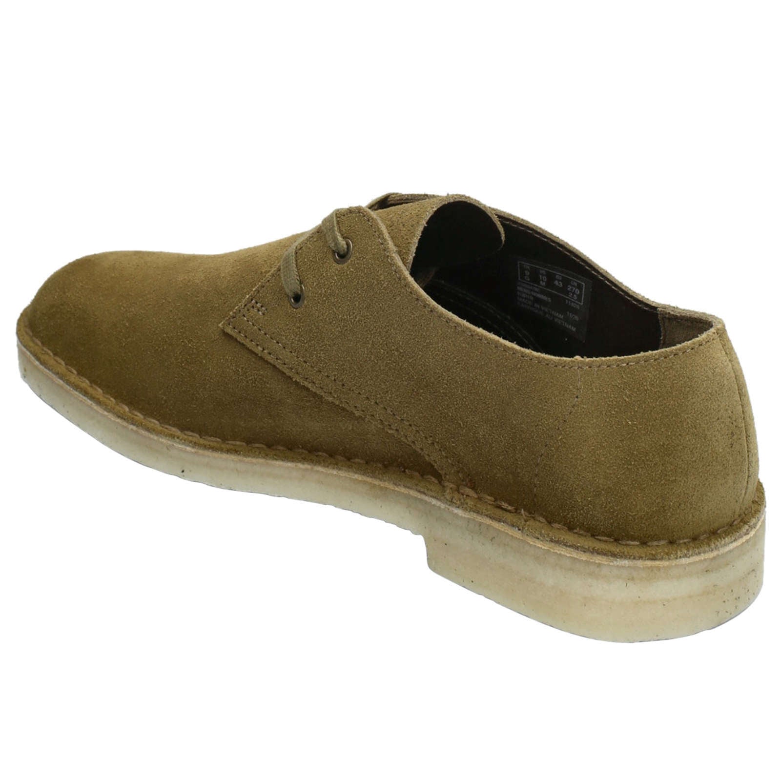 Clarks Originals Desert Khan Suede Leather Men's Shoes#color_dark olive