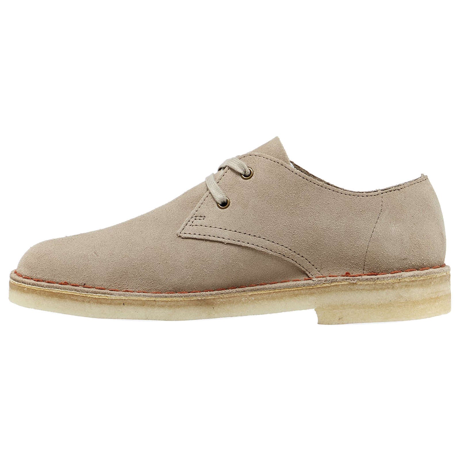 Clarks Originals Desert Khan Suede Leather Men's Shoes#color_sand