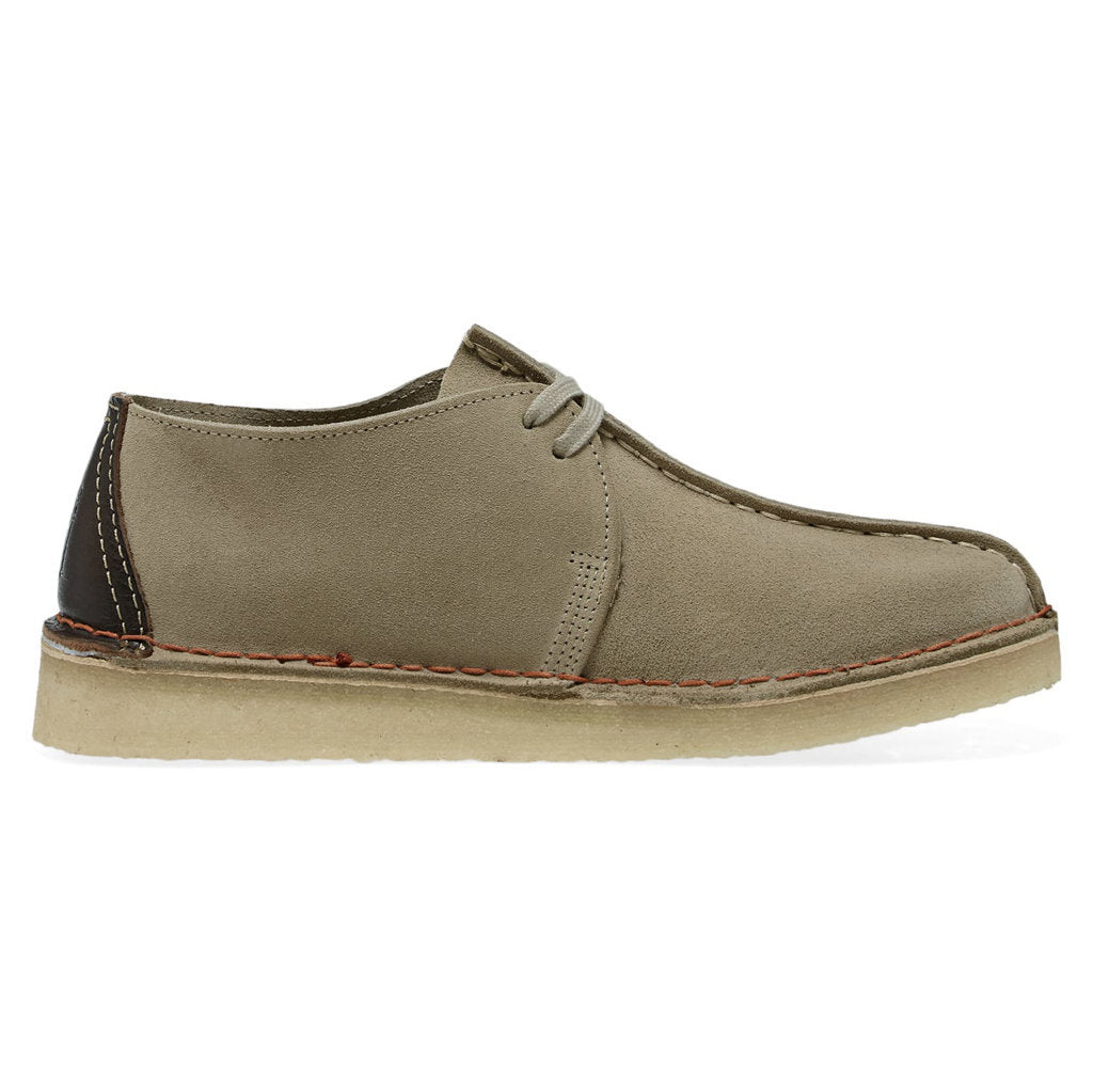 Clarks Originals Desert Trek Suede Leather Men's Shoes#color_sand