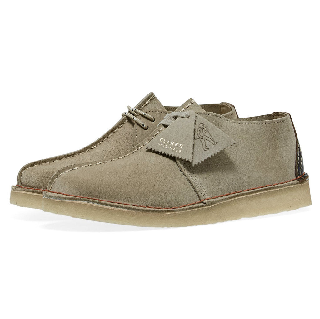 Clarks Originals Desert Trek Suede Leather Men's Shoes#color_sand