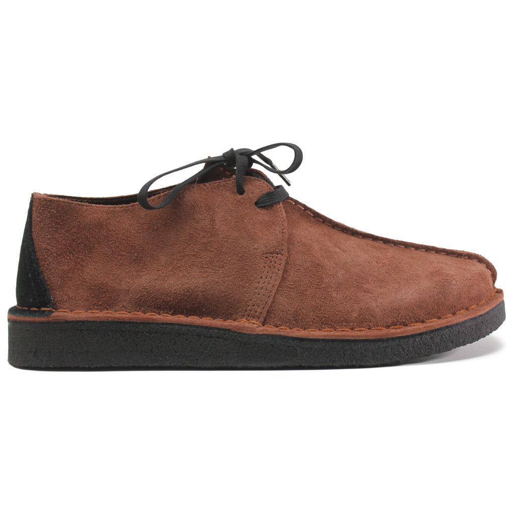 Clarks Originals Desert Trek Suede Leather Men's Shoes#color_mid brown