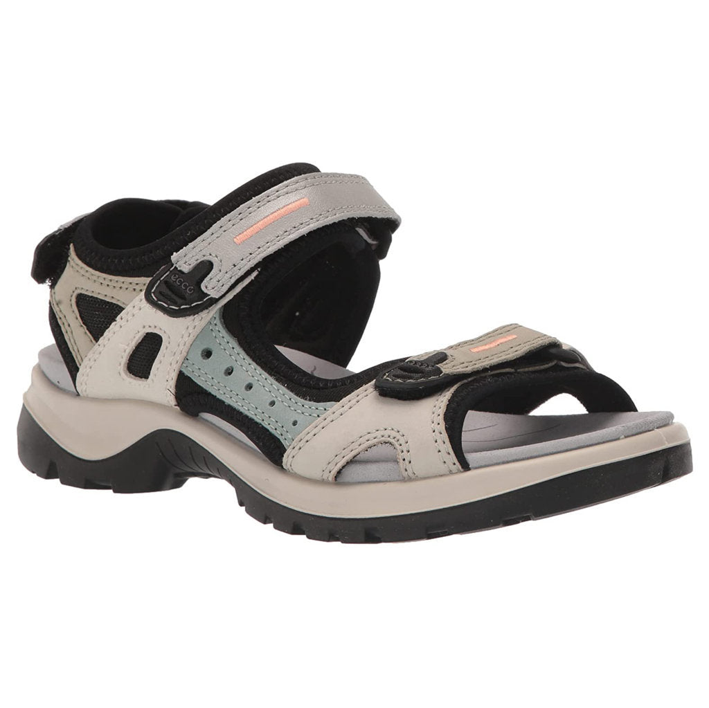 Ecco Offroad 822083 Leather Womens Sandals#color_multicolor sage