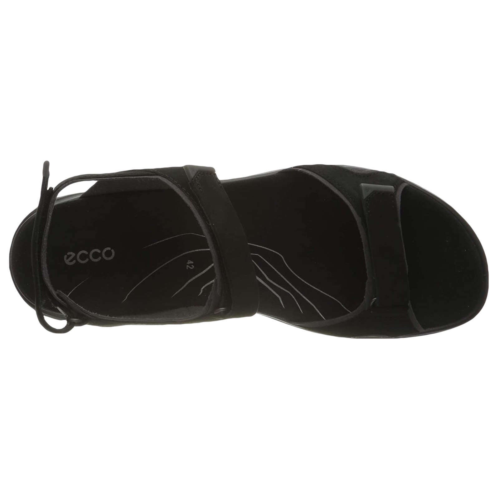 Ecco Offroad 822153 Nubuck Womens Sandals#color_black