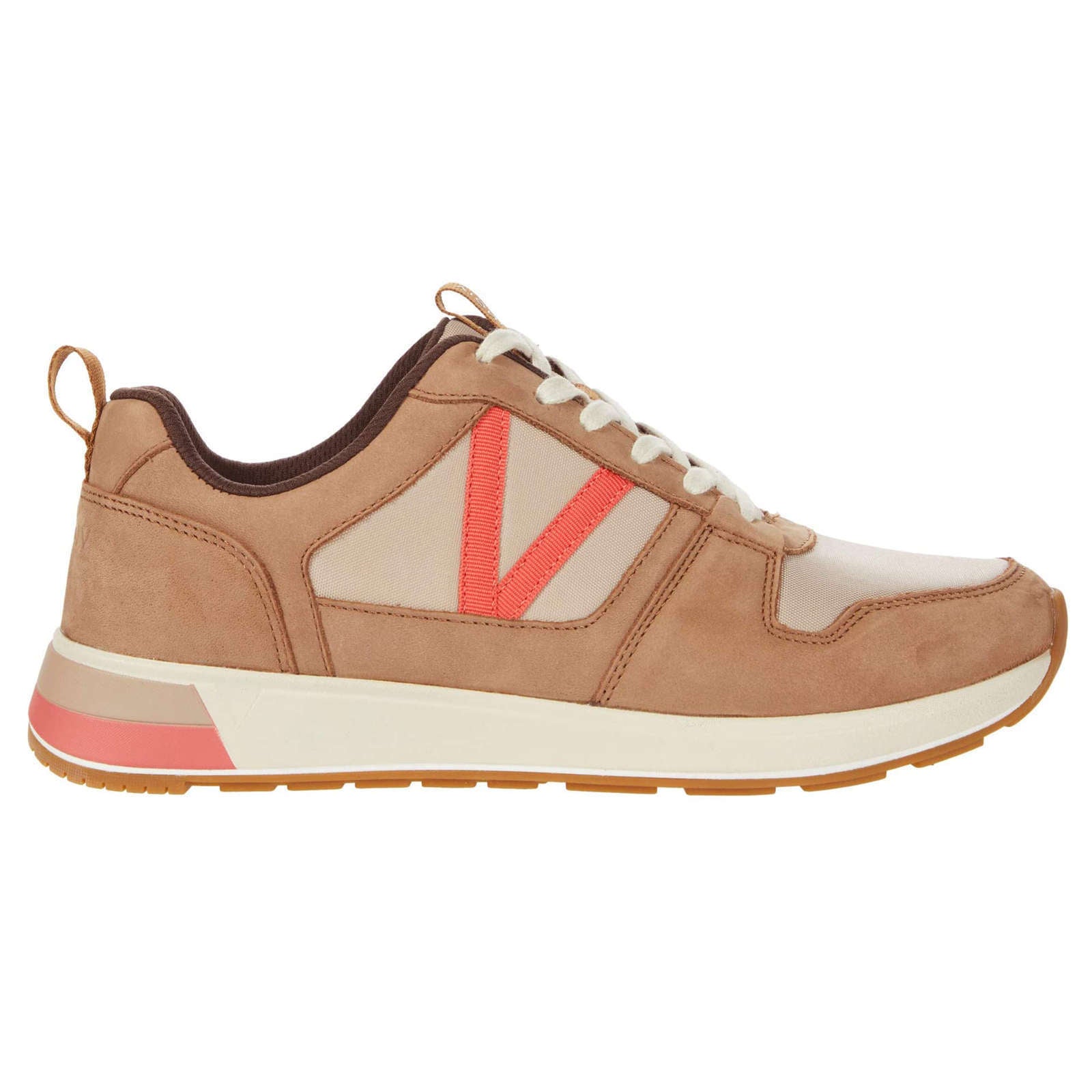 Vionic Curran Rechelle Nubuck Womens Trainers#color_toffee